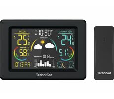 TechniSat iMETEO 600 čierna / Meteostanica / LCD displej / teplota / vlhkosť / tlak 