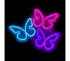 2Kids Toys LED NEON LIGHT lampička Motýle