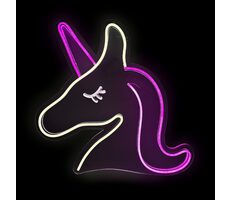 2Kids Toys LED NEON LIGHT lampička Jednorožec ružovobiely