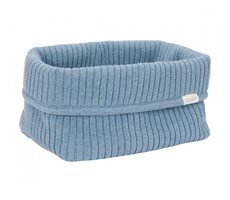 Little Dutch Košík pletený veľký Pure Denim Blue