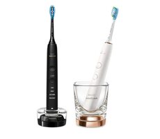 Zánovné - Philips HX9914/57 Sonicare DiamondClean 9000 čierna + biela / Sonická zubná kefka / 2ks / 62.000 kmitov / zánovná