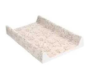KikkaBoo Prebaľovacia podložka pevná 50x70 cm Secret Garden Beige