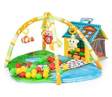 ECOTOYS Interaktívna vzdelávacia podložka s domčekom / od narodenia