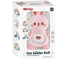 CHIPOLINO Plyšový zaspávač Rabbit Pink / od narodenia