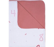 BUBABA Deka Môj prvý rok - ružovobiela