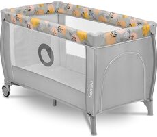 Lionelo Postieľka cestovná Stefi PLUS Pink Yellow / od narodenia