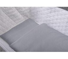 BUBABA Súprava do kolísky Šedé bodky 5dielna