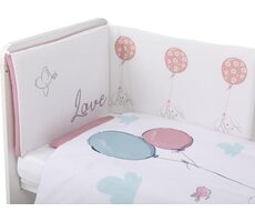 BUBABA Súprava do postieľky Zamilovaný zajačik 6dielna