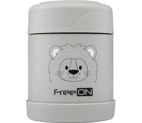 FreeON Termodóza na jedlo nerezová 350 ml - šedá
