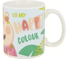 STOR Hrnček keramický 325 ml Prasiatko Peppa Flamingo