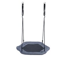 ECOTOYS Šesťhranná hojdačka Čapí hniezdo Šedá (priemer 92 cm)