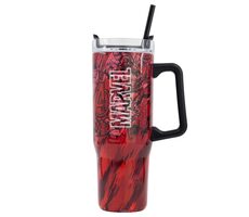 STOR MARVEL Nerezový termohrnček so slamkou 940ml