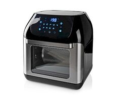 Nedis KAAFO300EBK čierna / Teplovzdušná fritéza / 1500 W / 12 l / Časovač: 60 min / 9 programov 