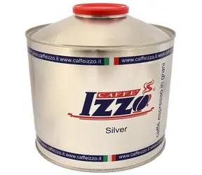 Izzo Caffé Silver 1 kg / Zrnková káva / 90% Arabica &amp; 10% Robusta / Plechovka
