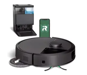 iRobot Roomba PLUS 505 Combo + AutoWash dock čierna / Robotický vysávač / WiFi / vysávanie & mopovanie / 5000 mAh