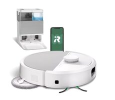 iRobot Roomba PLUS 505 Combo + AutoWash dock biela / Robotický vysávač / WiFi / vysávanie & mopovanie / 5000 mAh