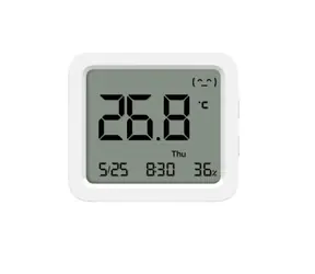 XIAOMI Mi Temperature and Humidity Monitor 3 biela / Digitálny teplomer s vlhkomerom / Bluetooth