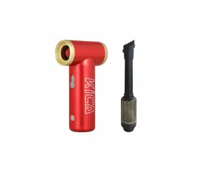 KiCA Jet Fan 2 ventilátor + nadstavec na vysávanie červená / aku ventilátor & vysávač / 1100 mAh / USB-C