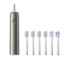 Laifen Wave LFTB01-T strieborná / Elektrická zubná kefka / 66.000 pulzov/min. / 3 režimy / 4+1+1 hlavica