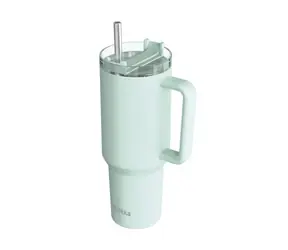 Quokka Nerezový termohrnček so slamkou Stream Turquoise 1200 ml
