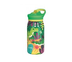 Quokka Nerezová termofľaša s náustkom Pop Kids Dinosaurus Jungle 445 ml