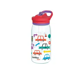 Quokka Plastová fľaša s náustkom Glow Kids Cars 580 ml