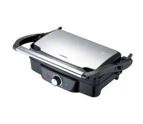 Melissa 16240108 Panini čierna / Stolný gril / 1600W / nerezový horný kryt