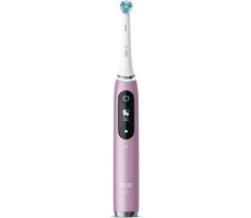 Zánovné - Oral-B iO 9N ružová / rotačná zubná kefka / 7 režimov / Bluetooth / časovač / tlakový senzor / displej / zánovný