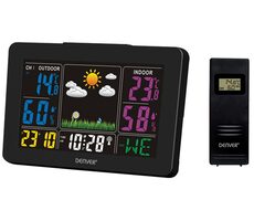 Denver WS-540 čierna / meteostanica / meranie teploty a vlhkosti