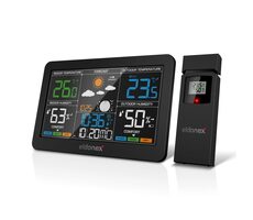 Eldonex WeatherCheck meteostanica čierna / meranie teploty vo vnútri aj vonku