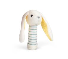 Bigjigs Toys Plyšová hrkálka Králik / od 0 rokov