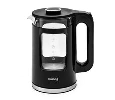Huslog Rýchlovarná kanvica sklo-plast čierna / 2200W / 1.7 L 