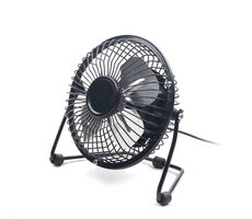 C-tech USB stolný ventilátor 4" čierna