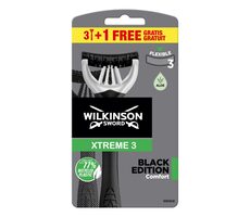 Wilkinson Xtreme3 Black Edition Comfort jednorazové holítka pánska 3+1ks