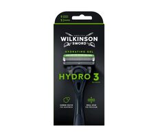 Wilkinson Hydro 3 Black Edition holiaci strojček + 1 náhradná hlavica