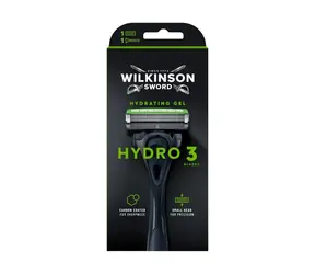 Wilkinson Hydro 3 Black Edition holiaci strojček + 1 náhradná hlavica