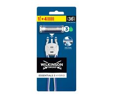 Wilkinson Essential 3 Hybrid holiaci strojček + 4 náhradné hlavice
