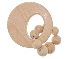 Hess Hrkálka guľatá prírodná s guličkovým krúžkom / od 0 rokov