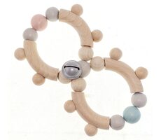 Hess Hrkálka osmička s rolničkou pastelová / od 0 rokov