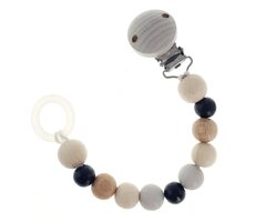 Hess Klips na cumlík Natural čierna / od 0 rokov