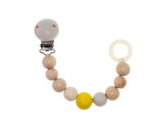 Hess Klips na cumlík Nature žltá / od 0 rokov