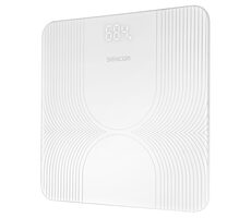 Sencor SBS 2475WH biela / Osobná váha / Tvrdené sklo / LCD / 180 kg / kg / 2x AAA  