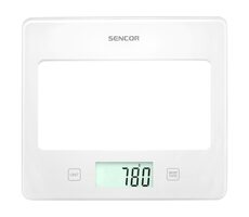 Sencor SKS 5030WH biela / digitálna kuchynská váha / max. 5 kg / funkcia TARE / dotyk. tlačidlá