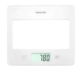 Sencor SKS 5030WH biela / digitálna kuchynská váha / max. 5 kg / funkcia TARE / dotyk. tlačidlá