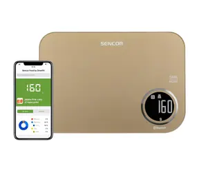 Sencor SKS 7077CH béžová / múdra kuchynská váha / max. 5kg / funkcia TARA / Bluetooth 