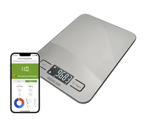 Sencor SKS 8080 sivá / Múdra kuchynská váha / max. 10kg / funkcia TARA / Bluetooth 
