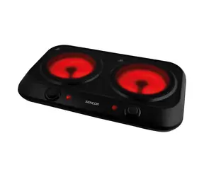 Sencor SCP 2263BK Dvojplatničkový sklokeramický varič / 2x 19 cm / 2400W