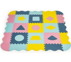 ECOTOYS Penové puzzle Tvary pastelové SX s okrajmi / od 3 rokov 