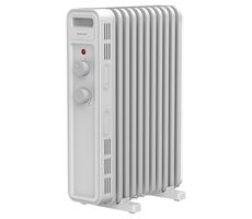 Sencor SOH 3411WH biela / olejový radiátor / 2300W / 3 úrovne / 11 rebier