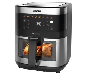 Sencor SFR 9000SS čierna / Teplovzdušná fritéza / 1700W / 9L / 40 - 200°C